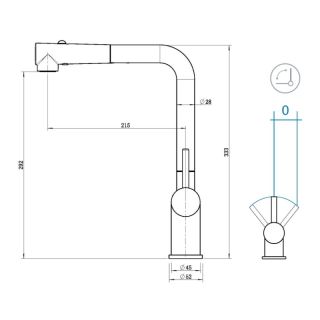 Смеситель для кухни Grandex Aqua Integra-SP 902049 сатин